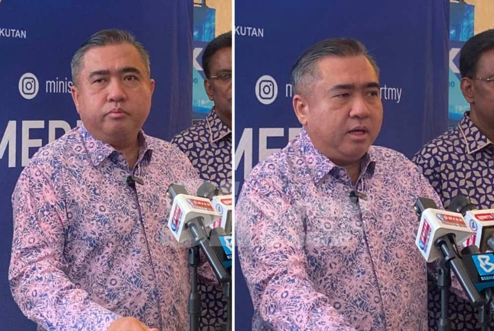 Anthony Loke ketika perhimpunan bulanan Kementerian Pengangkutan (MOT) di Putrajaya pada Khamis.