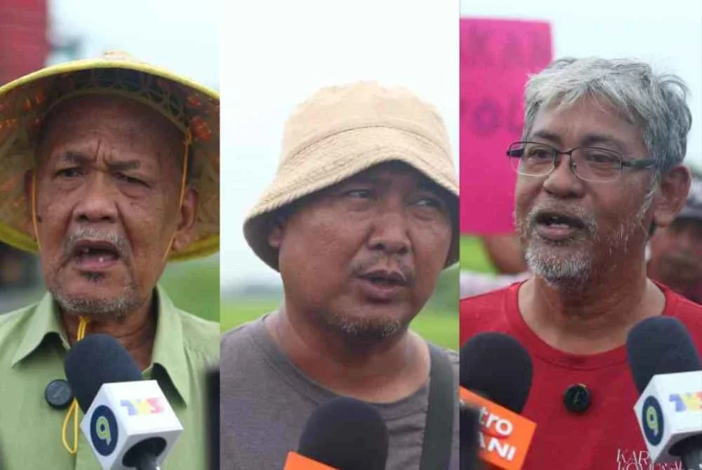 Dari kiri: Che Ani, Abdul Rashid dan Yusri.