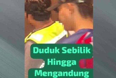 Penguat kuasa JAINJ menahan pasangan kekasih yang dipercayai berkhalwat hingga hamil - Foto JAINJ