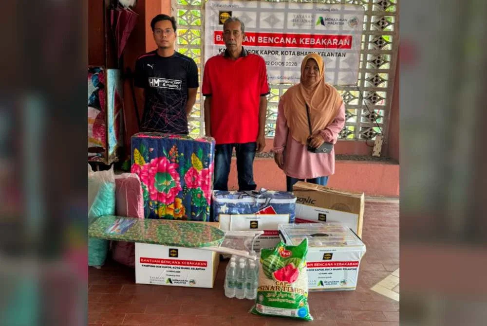 Antara barangan yang diterima mangsa kebakaran di Gok Kapor. Foto Haluan