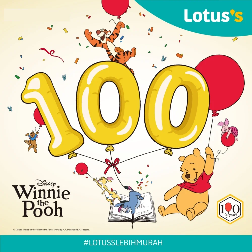 Lotus’s Malaysia memperkenalkan kempen Little Moments, Big Smiles With Pooh sempena sambutan ulang tahun ke-100 watak ikonik dunia, Winnie the Pooh.