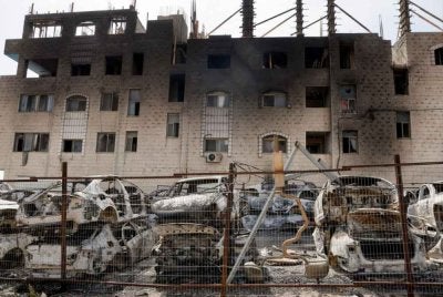 Harta benda penduduk Palestin turut menjadi sasaran perbuatan melampau golongan radikal tersebut. Foto Agensi