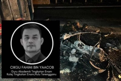 Identiti penunggang motosikal yang rentung dalam kemalangan di LPT2 disahkan sebagai seorang guru.