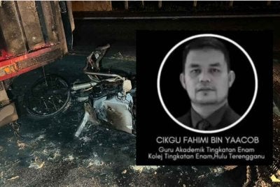 Identiti penunggang motosikal yang rentung dalam kemalangan di LPT2 disahkan sebagai seorang guru.