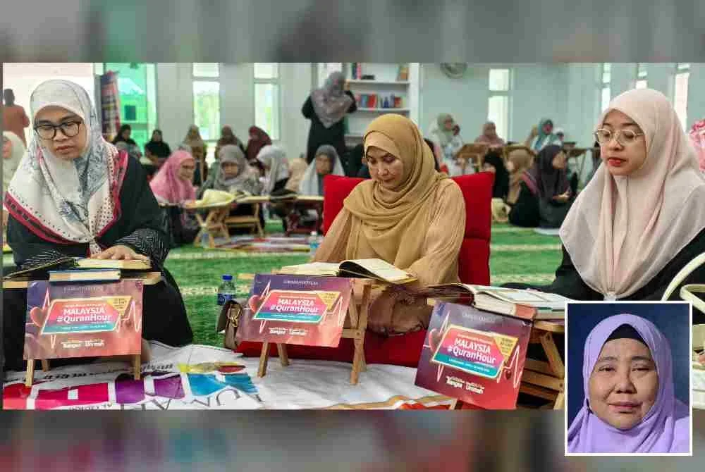 Program Malaysia #QuranHour 2026 kini memasuki tahun ke-12 dan bakal berlangsung
di Masjid Al- Sultan Abdullah di Presint Merdeka 118, Kuala Lumpur pada 30 Ogos ini. Gambar kecil: Marhaini