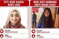 Polis menerima laporan membabitkan dua remaja perempuan berusia 16 tahun yang didakwa hilang sejak Selasa lalu.