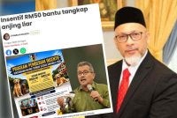 Mohd Faudzinaim dan laporan Sinar Harian mengenai tawaran MBS kepada individu yang menyerahkan anjing terbiar secara sukarela menerusi Program Pemberian Insentif Penyerahan Anjing Terbiar Secara Sukarela 2026.
