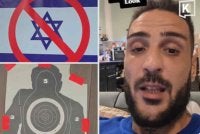 Moran (kanan), pihak taman haiwan berkenaan juga memuat naik imej bendera Israel dengan simbol larangan masuk berhampiran sebuah sasaran menembak di platform media sosial mereka. - Foto Khosod English.