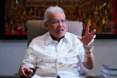 Hamzah semasa wawancara khas bersama Sinar Harian. 