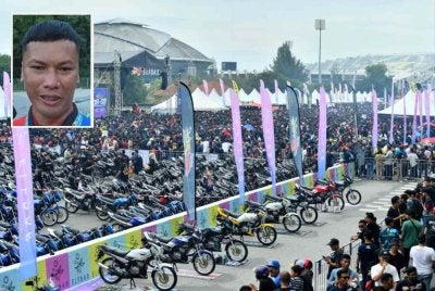 Mohd Lukhman (gambar kecil) mengulas isu cadangan penutupan LPT bagi memberi laluan kepada penganjuran RXZ Members pada masa akan datang.