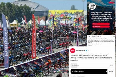 Majoriti responden di 5 platform digital Sinar Harian merasakan cadangan sedemikian sebagai tidak munasabah, tidak kurang juga yang menyarankan agar penganjuran tersebut tidak lagi diteruskan.