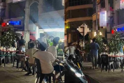 Video pergaduhan sekumpulan lelaki itu juga tular di media sosial.