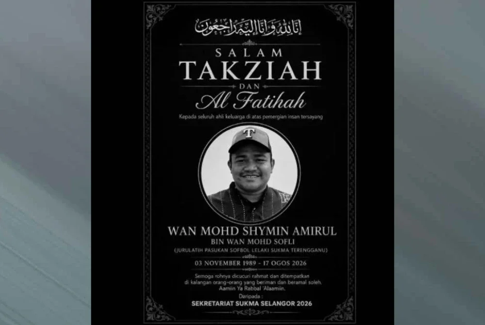Allahyarham Wan Mohd Shymin Amirul Wan Sofli, difahamkan rebah di lokasi sebelum pasukan perubatan memberikan bantuan kecemasan.