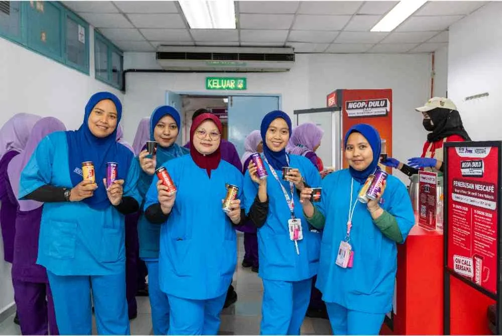 Stesen kopi khas 'NGOPI Dulu dan Kekal Bersemangat Bersama' di HPUSM Kubang Kerian, Kelantan.