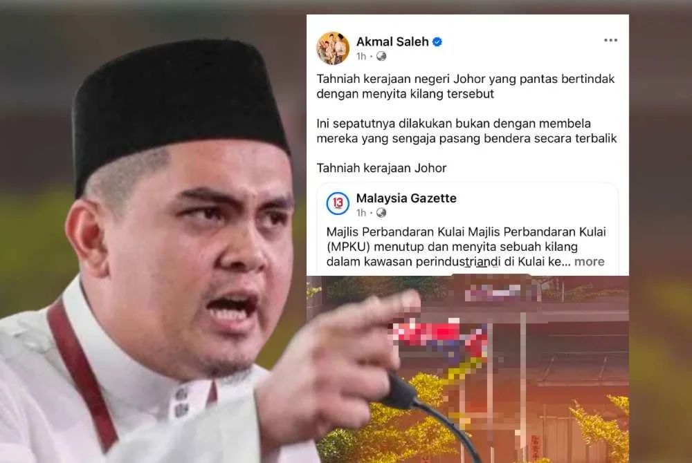 Tangkap layar hantaran Akmal di akaun Facebooknya pada Isnin.