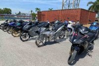 Antara motosikal yang dirampas JPJ Kelantan. 
