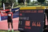 Kai Le mencipta sensasi apabila memperbaharui SUKMA berusia 26 tahun untuk merangkul pingat emas acara rejam lembing lelaki pada edisi Selangor 2026 pada Isnin.