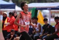 Atlet Kelantan, Dzul Darwisy Adam Khairul Aswari beraksi dalam acara lompat tinggi lelaki akhir pada SUKMA 2026 Kompleks Sukan UPM, pada Isnin. Foto Bernama