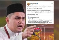 Tangkap layar hantaran Akmal di akaun Facebooknya pada Isnin.
