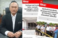 Zainal Fitri dan laporan Sinar Harian mengenai isu aktiviti tambak, buang sisa binaan dari Singapura di Pontian serta aduan penduduk.