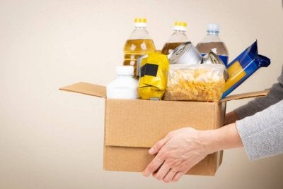 BEKALAN makanan asas antara bantuan yang diperlukan asnaf.