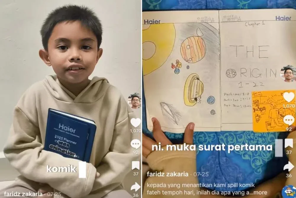 Fateh Arsyad gembira selepas menemui semula buka kegemarannya.