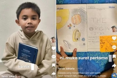 Fateh Arsyad gembira selepas menemui semula buka kegemarannya.