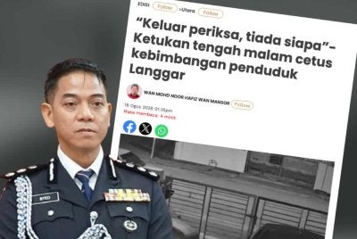 Laporan Sinar Harian pada Selasa berhubung misteri ketukan pintu rumah tengah malam di kawasan Langgar. 