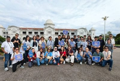 Sebahagian ejen pelancongan antarabangsa yang menyertai program Ipoh Heritage and Cultural Experience pada Julai lalu.