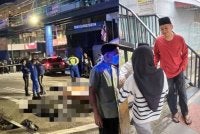 Zaid (kanan) ketika ditemui di pekarangan IPFN HKL pada Rabu.