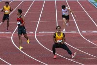 Muhammad Adib menyumbang pingat emas pertama buat kontinjen Perak dalam olahraga apabila mengungguli acara itu, pada Rabu. Foto Bernama