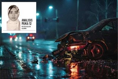 Kecuaian di jalan raya boleh mengubah kehidupan orang lain. - Imej janaan AI