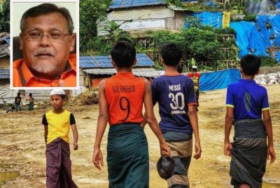 Etnik Rohingya didakwa sering menimbulkan masalah di negara ini. Gambar kecil: Aminolhuda