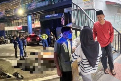 Zaid (kanan) ketika ditemui di pekarangan IPFN HKL pada Rabu.