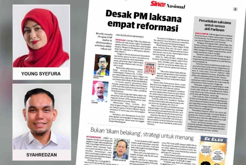 Laporan Sinar Harian pada Rabu.