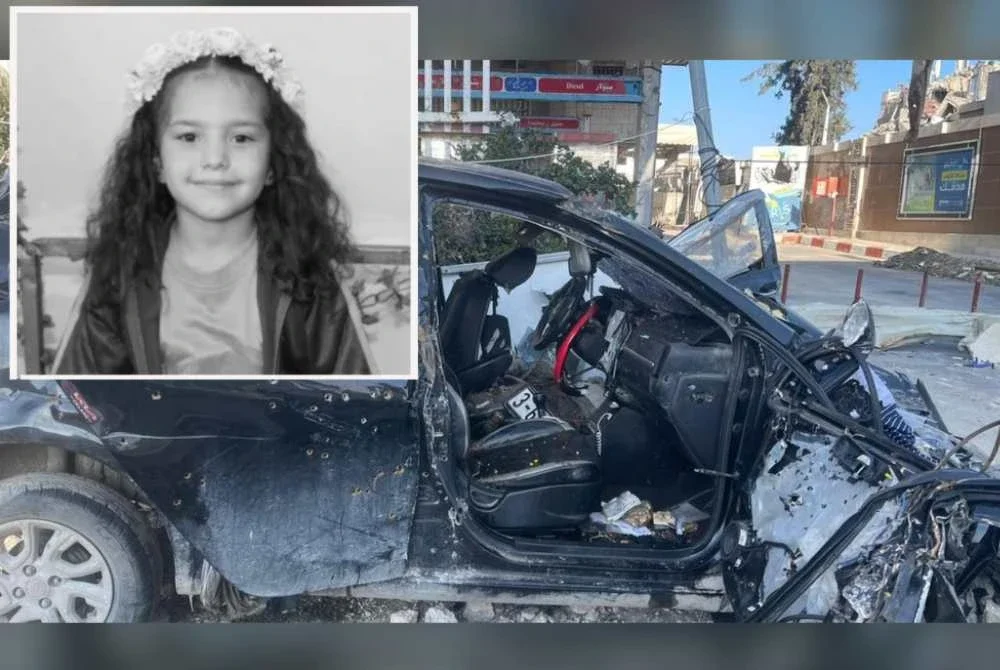 Hind (gambar kecil) bersama ibu dan bapa saudara serta empat sepupunya terkorban ketika cuba melarikan diri dari Bandar Gaza pada Februari 2024.