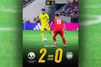 Impian Malaysia untuk mara ke final Piala ASEAN 2026 berakhir selepas tewas 0-2 kepada Vietnam pada aksi separuh akhir kedua di Stadium My Dinh di Hanoi, Vietnam malam ini.
