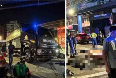Kemalangan maut yang mengorbankan tiga beranak di persimpangan lampu isyarat Maju Junction, Jalan Sultan Ismail, Kuala Lumpur.