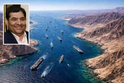 Mohammad Mokhber (gambar kecil) berkata, Iran adalah satu-satunya pihak yang akan terus menentukan cara laluan air itu diuruskan - Foto Agensi
