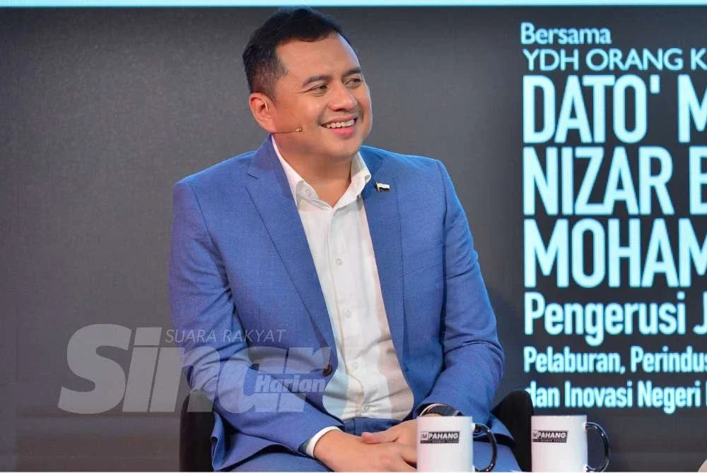 Mohamad Nizar ketika Program Town Hall Rakyat di Karangkraf pada Jumaat. Foto: ASRIL ASWANDI SHUKOR