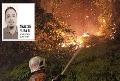 Sekiranya kebakaran terbuka meningkat dan keadaan jerebu bertambah buruk, berpotensi menjejaskan aktiviti orang ramai. Gambar hiasan 