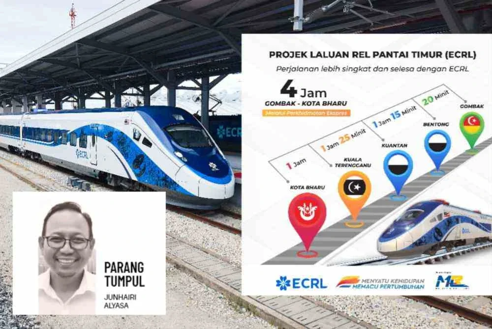 Tren EMU enam-gerabak yang bakal digunakan untuk operasi ECRL mampu untuk bergerak sehingga kelajuan 160 km/j dan hanya mengambil masa 4 jam dari Gombak ke Kota Bharu melalui perkhidmatan ekspres