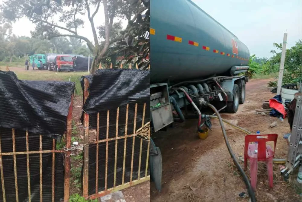 Hasil pemeriksaan mendapati premis terbabit disyaki dijadikan tempat pengumpulan dan penyimpanan minyak diesel tanpa sebarang lesen atau permit yang sah daripada Pengawal Bekalan.