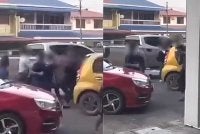 Siasatan awal mendapati kejadian itu berpunca daripada perselisihan faham berkaitan kemalangan kenderaan. Foto tangkap layar video tular