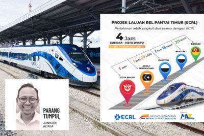 Tren EMU enam-gerabak yang bakal digunakan untuk operasi ECRL mampu untuk bergerak sehingga kelajuan 160 km/j dan hanya mengambil masa 4 jam dari Gombak ke Kota Bharu melalui perkhidmatan ekspres