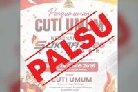 Tangkap layar hantaran Facebook Amirudin pada Ahad.