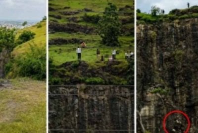 Orang ramai turut merakamkan kejadian itu yang akhirnya meragut nyawa ketiga-tiga beranak tersebut. - Foto Agensi