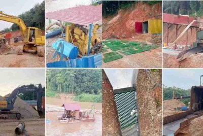 Kegiatan melombong emas disyaki berselindung di sebalik permohonan mengeluarkan pasir terbongkar selepas PGA menyerbu sebuah kawasan di Kuala Betis, Gua Musang pada Sabtu. Foto PGA