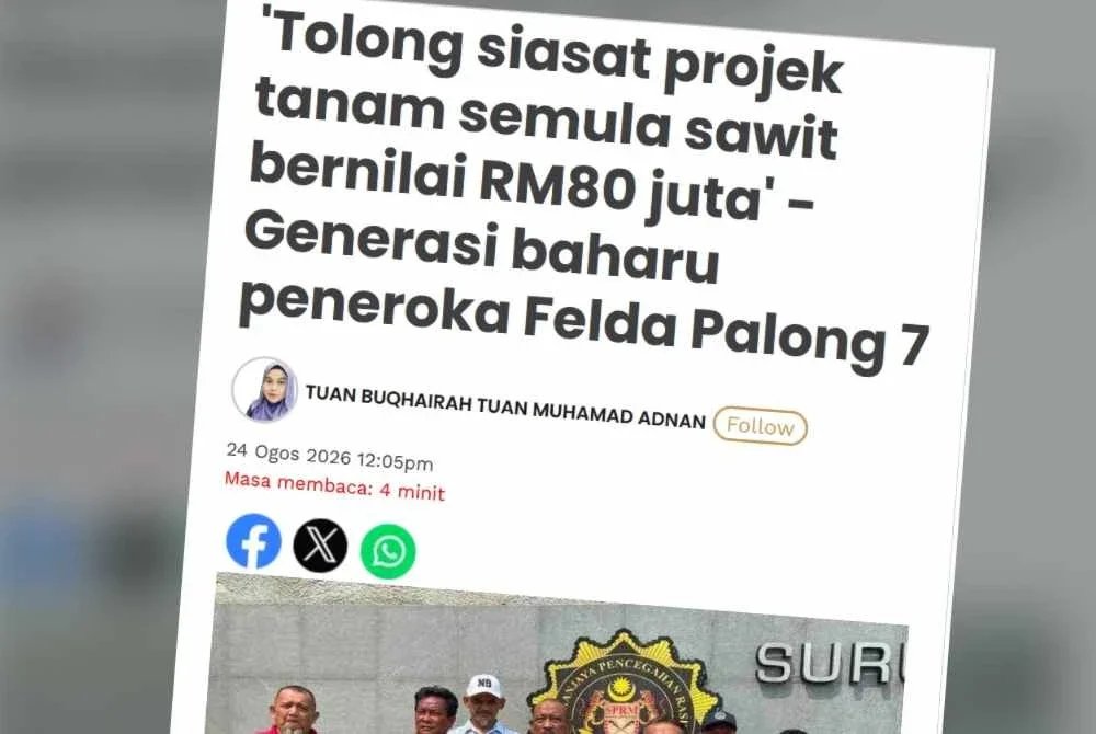 Laporan Sinar Harian pada Isnin.