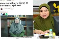 Dr Solehah Yaacob akan mencabar penamatan perkhidmatannya oleh UIAM di Mahkamah Perusahaan selepas mendakwa beliau dipecat dalam tempoh hanya 24 jam tanpa diberi peluang membuat rayuan.